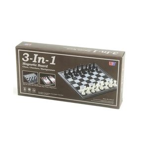 Набор настольных игр "Магнитные шахматы 3 в 1" 48812 нарды, шашки 32х32 см