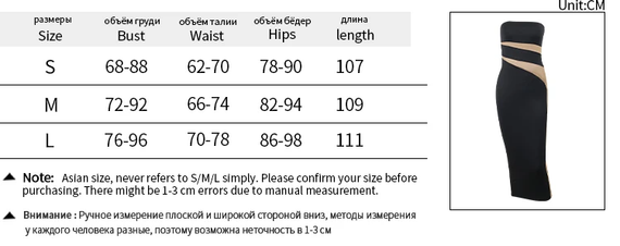 Жіноча вечірня сукня міді SV без бретельок M Чорний (sv3675), M | Зображення 5