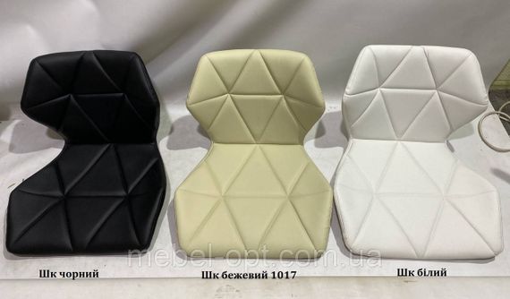 Стілець Torino CH Office білий шкірозамінник на хромованій хрестовині з коліщатками без протекторів D-530 | Зображення 3