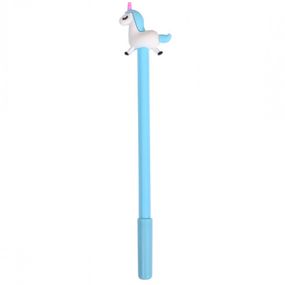 Ручка гелевая "Единорог" 6029 синяя Синий