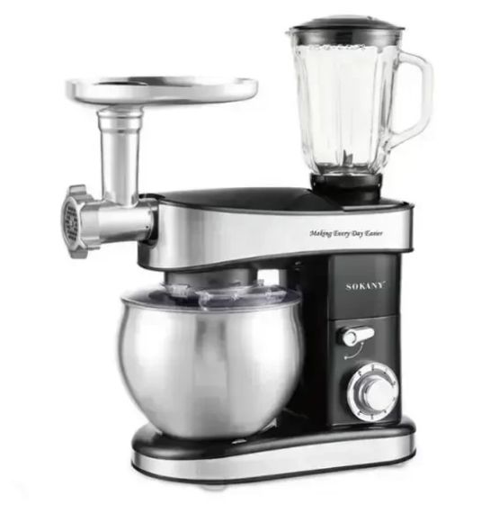 Кухонный комбайн миксер Sokany SK-05010 6 режимов, мясорубка, блендер