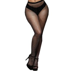 Еротичні колготки зі стразами Babydoll 46 Чорний w28