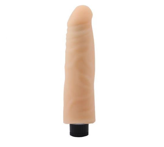 Вібромасажер 7.5" Vibrating Cock No.04, Flesh Sex Aura | Зображення 1