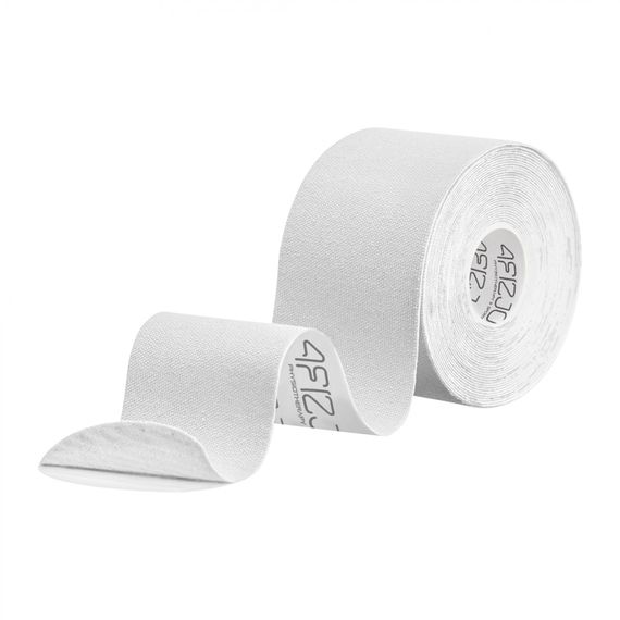 Стрічка кінезіологічна (кінезіо тейп) 4FIZJO 5 см x 5 м 4FJ0544 White (P-5907739318831) | Зображення 4