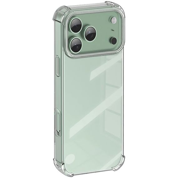 TPU чохол GETMAN Ease logo посилені кути для Apple iPhone 17 Pro Max / 18 Pro Max (6.9") Безбарвний (прозорий) | Зображення 2
