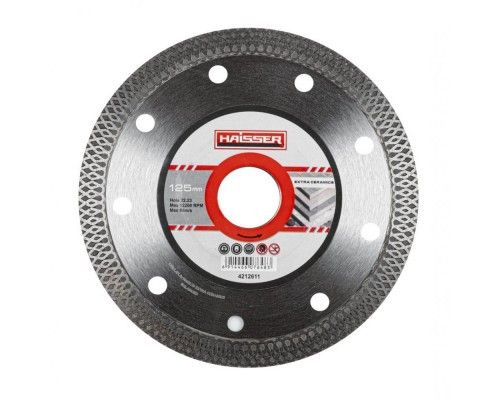 Диск алмазний EXTRA CERAMICS 125*1.4*22.23 HAISSER 107648