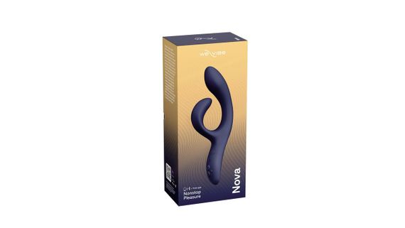 Смарт вібратор-кролик We-Vibe Nova Midnight Blue, ергономічний, регульований кут нахилу стовбура | Зображення 8