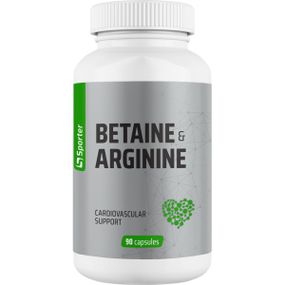 Бетаїн з аргініном Sporter Betain аnd Arginine 90 капсул