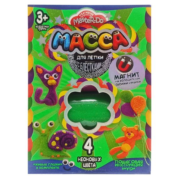 Набор креативного творчества Масса для лепки "MASTER DO" MMD-02-01, 4 цвета Вид 3