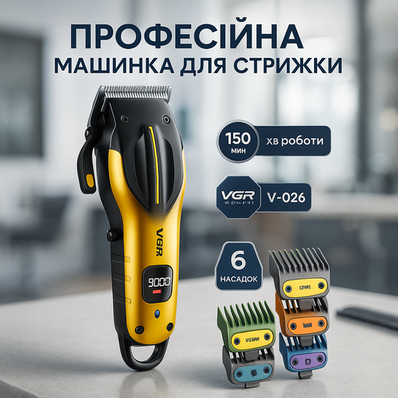 Професійна окантовочна машинка для стрижки волосся VGR Машинка для стрижки волосся професіоналів AH-45