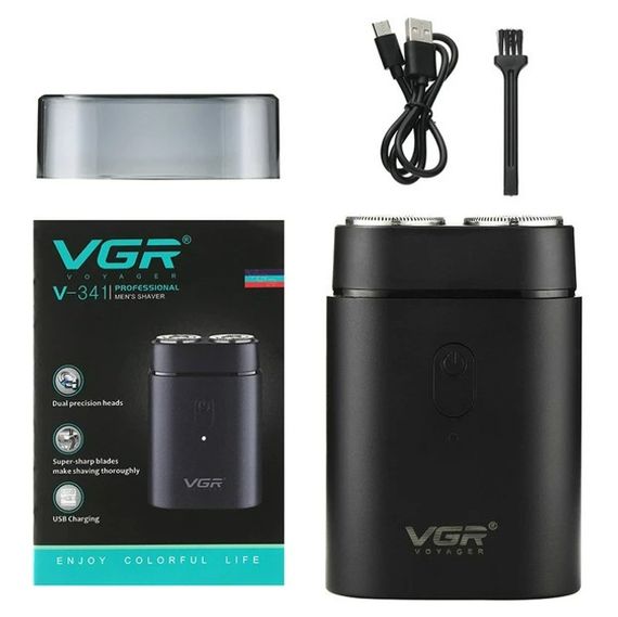 Електробритва роторна VGR V-347 BLACK з водонепроникним корпусом IPX7 (46261-V-347_357) | Зображення 4