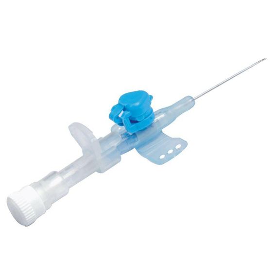 Катетер венозний периферичний з ін’єкційним портом, стандарт, "ALEXPHARM", 22G (0,9x25 мм) (блакитний)