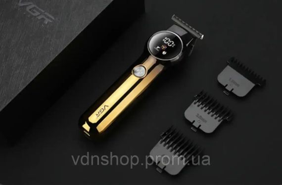 Акумуляторна машинка для стрижки VGR V-989 від USB з 3 насадками | Зображення 2