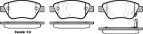 Колодка гальм. диск. OPEL CORSA D 1.0-1.4 06 - передн. (вир-во REMSA) REMSA 085831 на OPEL CORSA D