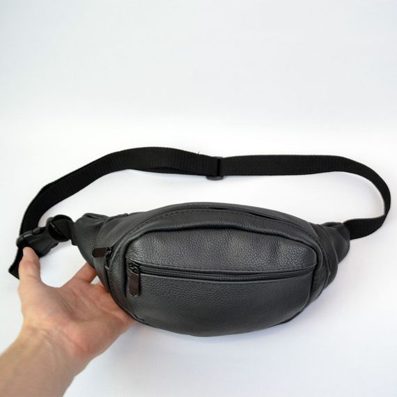 Бананка кожаная универсальная текстурная, Мужская бананка из натуральной кожи, Сумка WL-242 для торговли | Зображення 3