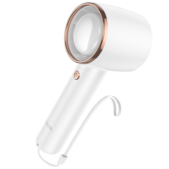 Портативний вентилятор Hoco HX21 Wind high speed handheld fan 4000 mAh White | Зображення 1