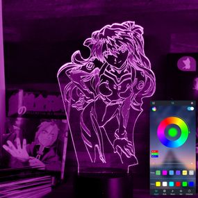 Акриловий світильник-нічник керування з телефона Аска Ленґлі Сорю tty-n001569