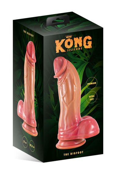 Фентезійний фалоімітатор Kong Silicone The BigFoot | Зображення 1