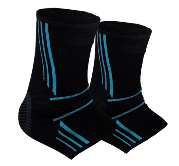 Бандажі на гомілкостоп Power System PS-6022 Ankle Support Evo Black/Blue L (пара) (PS_6022_L_Black/Blue)
