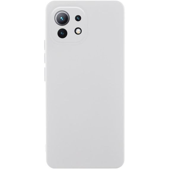 Чохол Silicone Cover Ummi Lakshmi Full Camera (AA) для Xiaomi Mi 11 Lite Білий / White