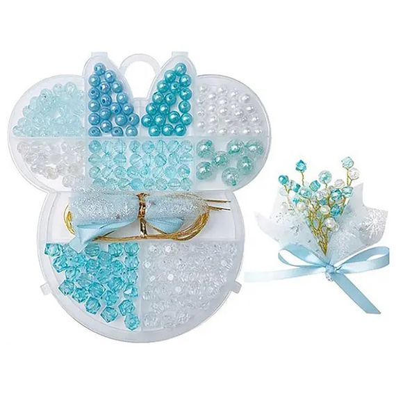Набор бисера для изготовления креативных аксессуаров  N098-3/4/5 Синий