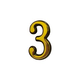 Номер пластиковий "3" 100мм