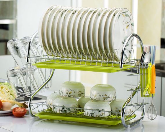 Стійка для зберігання посуду kitchen storage rack, сушарка для посуду | Зображення 3