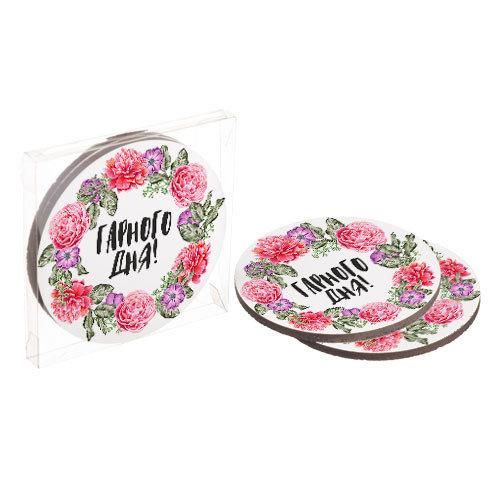 Подставки под горячее Coaster Гарного дня (пробка) 10 см