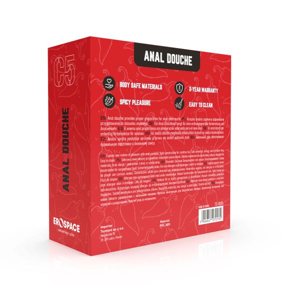 Анальний душ - Erospace Wild Play Anal Douche C5 | Зображення 8