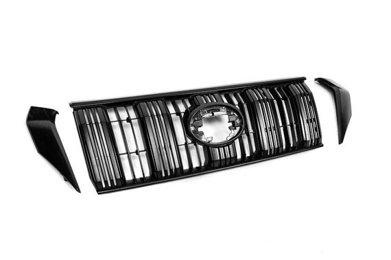 Решетка 2017-2023 черная Оригинал (с короткими косичками) для Toyota Land Cruiser Prado 150 | Зображення 2