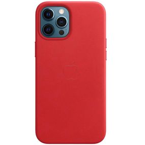 Кожаный чехол Leather Case (AAA) with MagSafe and Animation для Apple iPhone 12 Pro / 12 (6.1")