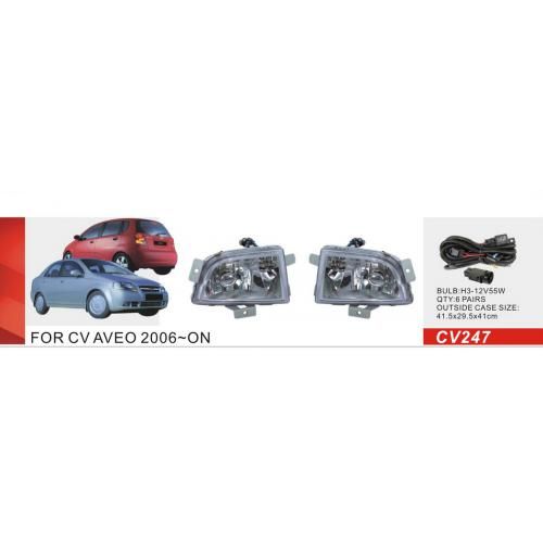 Фари дод. модель Chevrolet Aveo Hatchback/2002-08/CV-247/H3-12V55W/ел.проводка