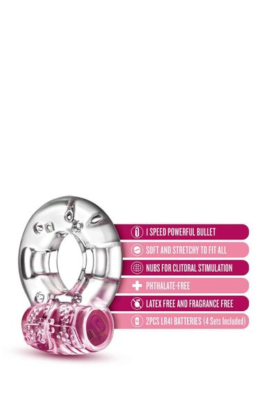 Эрекционное виброкольцо PLAY WITH ME AROUSER VIBRATING C-RING PINK sexstyle | Зображення 6