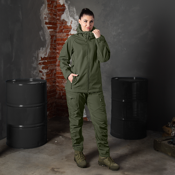 Жіноча куртка Stalker SoftShell Олива (7441), XL | Зображення 1