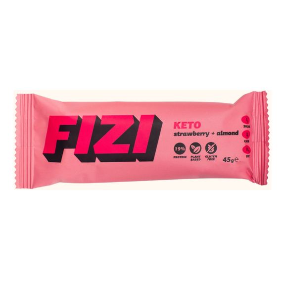 Протеїновий батончик Fizi Keto Protein Bar 45 g Strawberry Almond