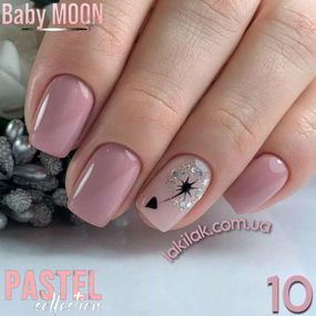 Гель-лак BABY MOON Pastel №10 кофе с сиренью, 6 мл