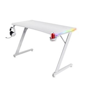 Стіл Trust GXT 709W LUMINUS, (120х74см), RGB, білий (25328_TRUST)