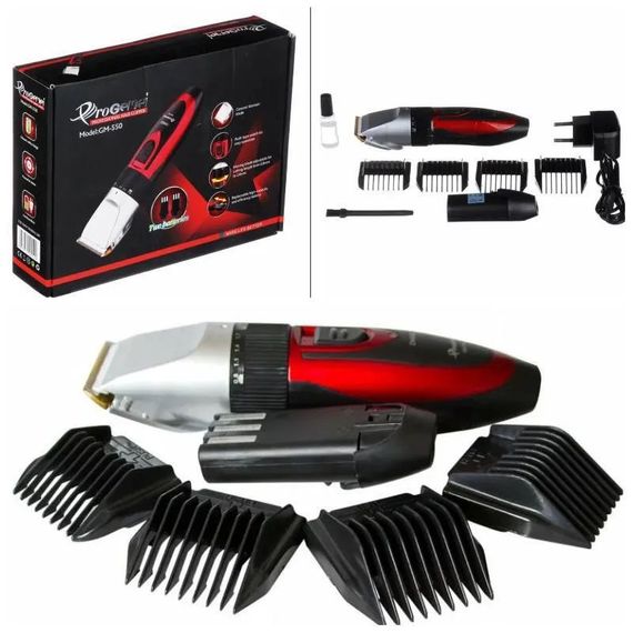 Електробритва для стрижки голови GEMEI, Професійний тример з насадками Машинка для стрижки дому AH-14