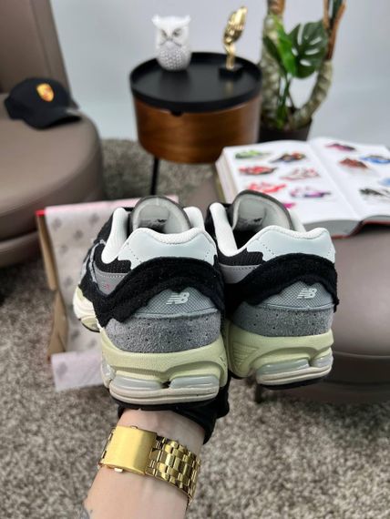 Чоловічі кросівки 2002R N Black White весна / лето / осень А3636 | Зображення 3