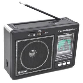 Портативный радиоприемник GOLON RX-99/3920 аккумуляторный FM/AM/SW с возможностью воспроизведения USB/MicroSD