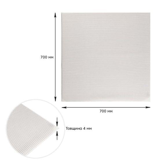 Панель 3D WHITE 700*700*4mm (D) SW-00001954 | Зображення 2