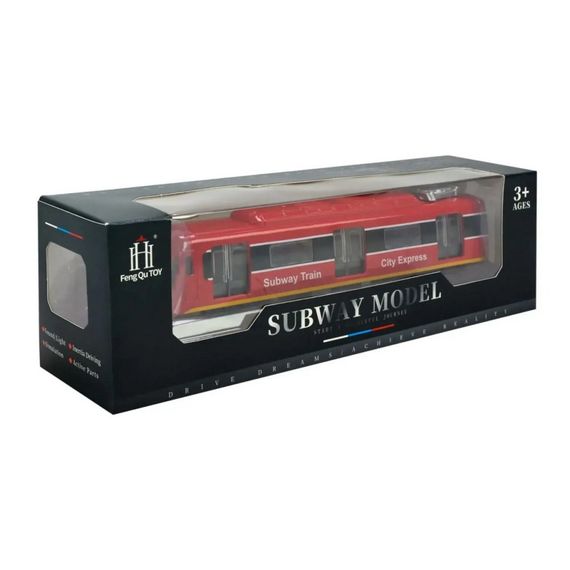 Дитячий ігровий потяг 731-27K(Red) червоний, світиться, 23х4х5 см | Зображення 2