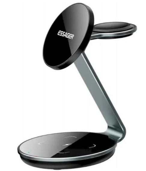 Бездротовий зарядний пристрій ESSAGER EWXCX3-HY0G-Z 3 IN 1 black