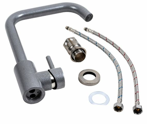 Змішувач для кухні Platinum NS02B (3008B) Сірий мусон (SP000040446) | Зображення 1