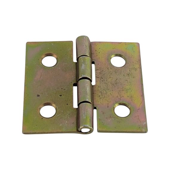 Петля мебельная 30 мм, желтая оцинковка, накладная, стальная | Зображення 1