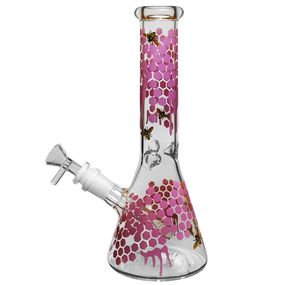 Трубка Скляна З Айс Системою "Honeycomb Bong Pink"