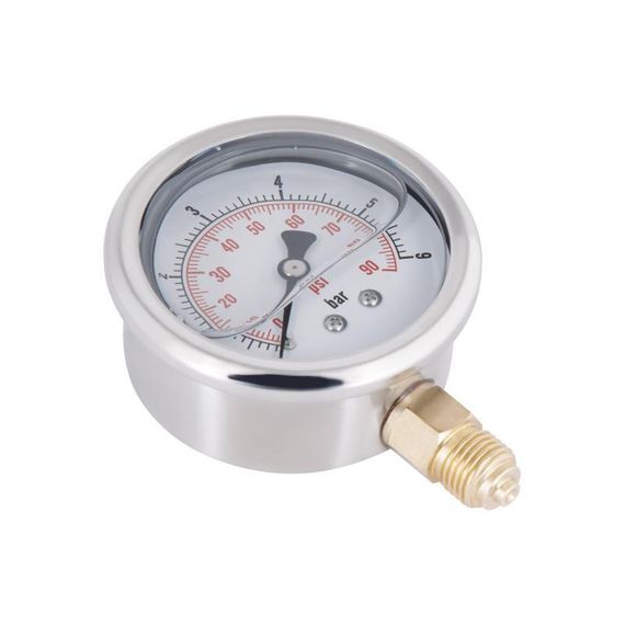 Манометр із гліцерином Thermo Alliance Forte 6 барів, 1/4"Н, нижнє під'єднання TAF170G6B | Зображення 4