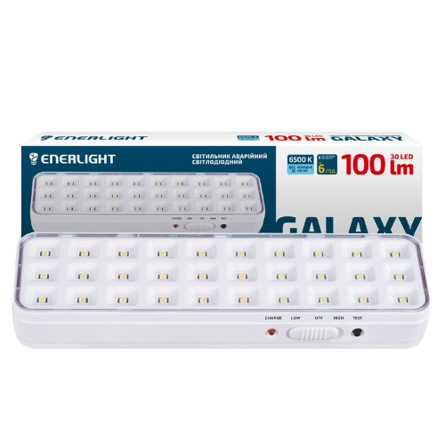 Світильник LED аварійний 100Lm 6500К 1,2Ah GALAXY100SMD12C Enerlight