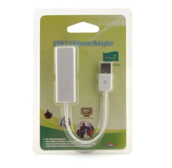 Адаптер USB / LAN (со шнуром) USB сетевая карта адаптер LAN ethernet RJ45 | Зображення 1