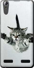 Чехол на Lenovo A6000 Летящий котёнок "2322u-103-17620"